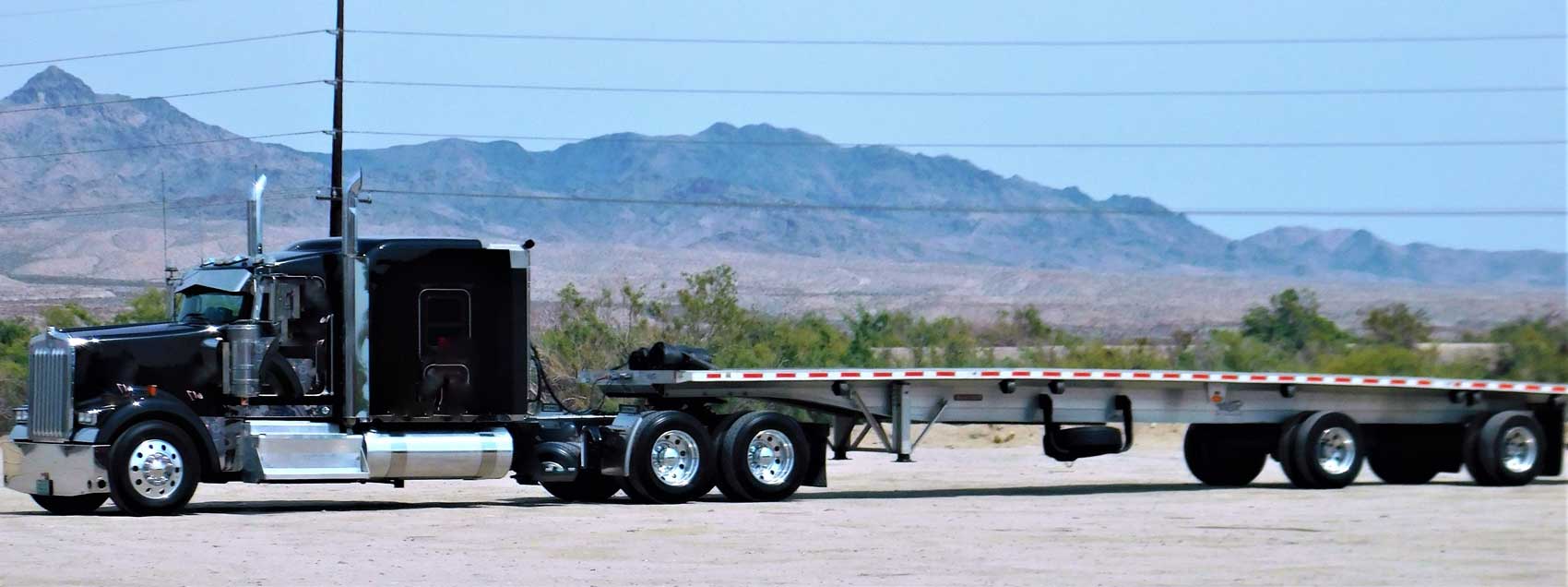 Flatbed Truck Driving